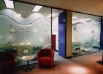 Wave and Bubble Computer Cut Window Film