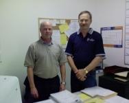 Picture of Barry and Gary our successful scheduling team